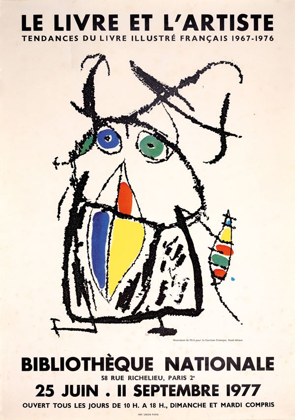 JOAN MIRO' - manifesto: Le Livre et l'Artiste
