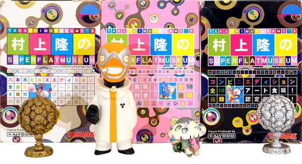 TAKASHI MURAKAMI,FRANK KOZIK : Various subjects  - multiples: lot of 4 colored sculptures - Auction Asta a tempo di multipli d'Autore - Fidesarte - Casa d'aste