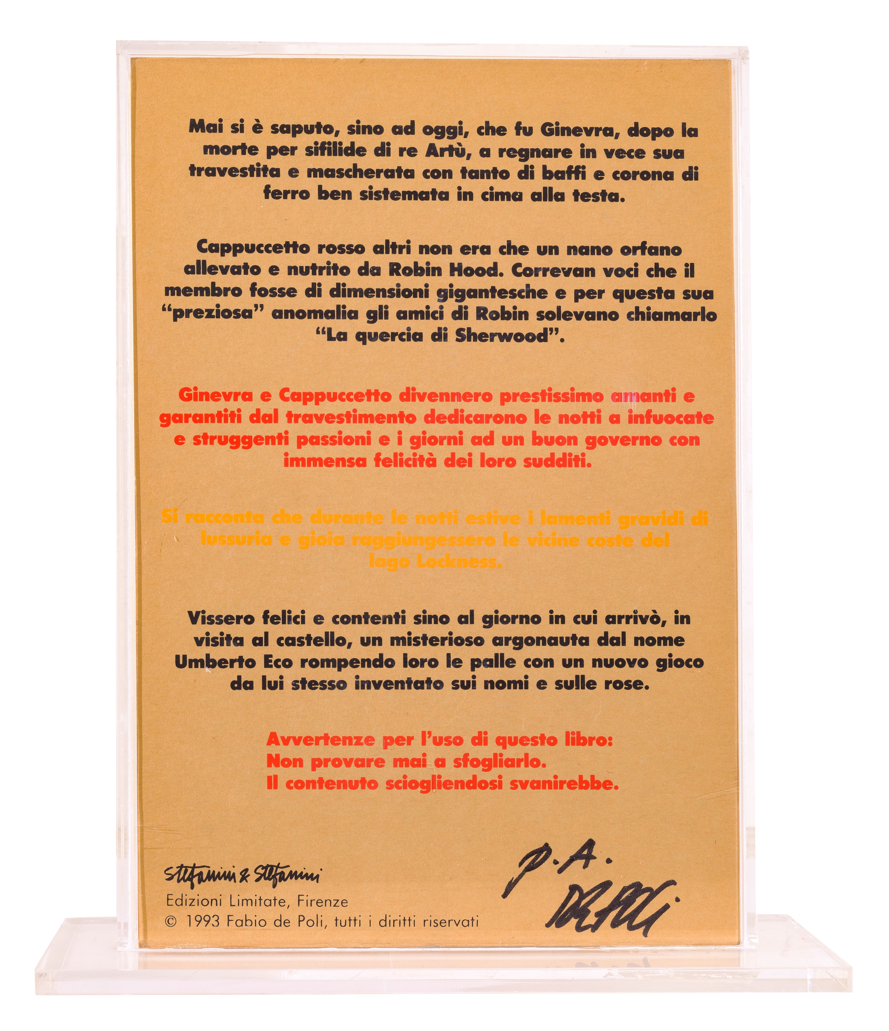 Cappuccetto rosso e re Artù - Libro fermo