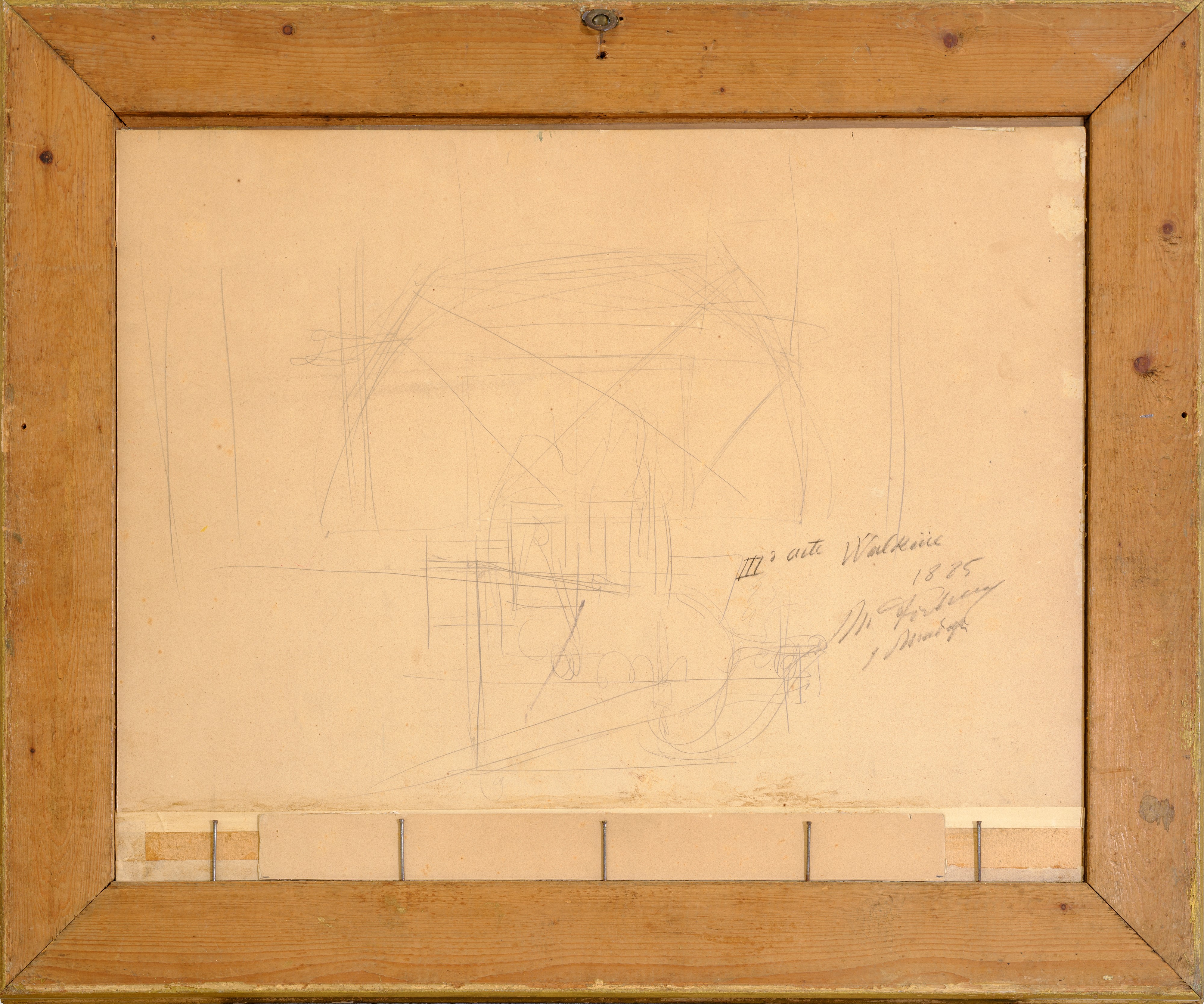 Abbozzo scenico terzo atto Valchiria 1985