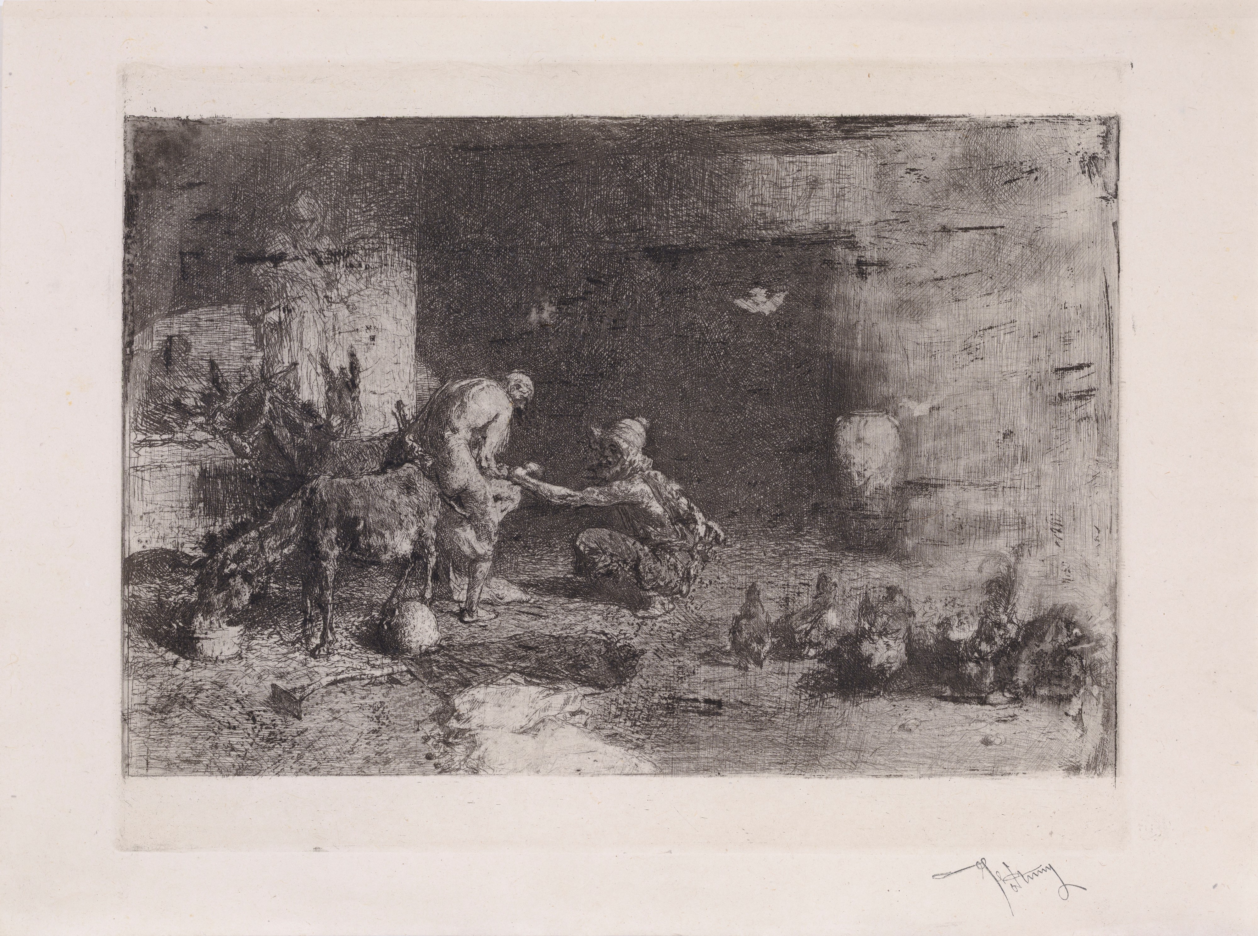 Maresciallo che ferra un cavallo in Marocco - Ritratto dell'amico Zamaicos - Studio d'uomo distes...