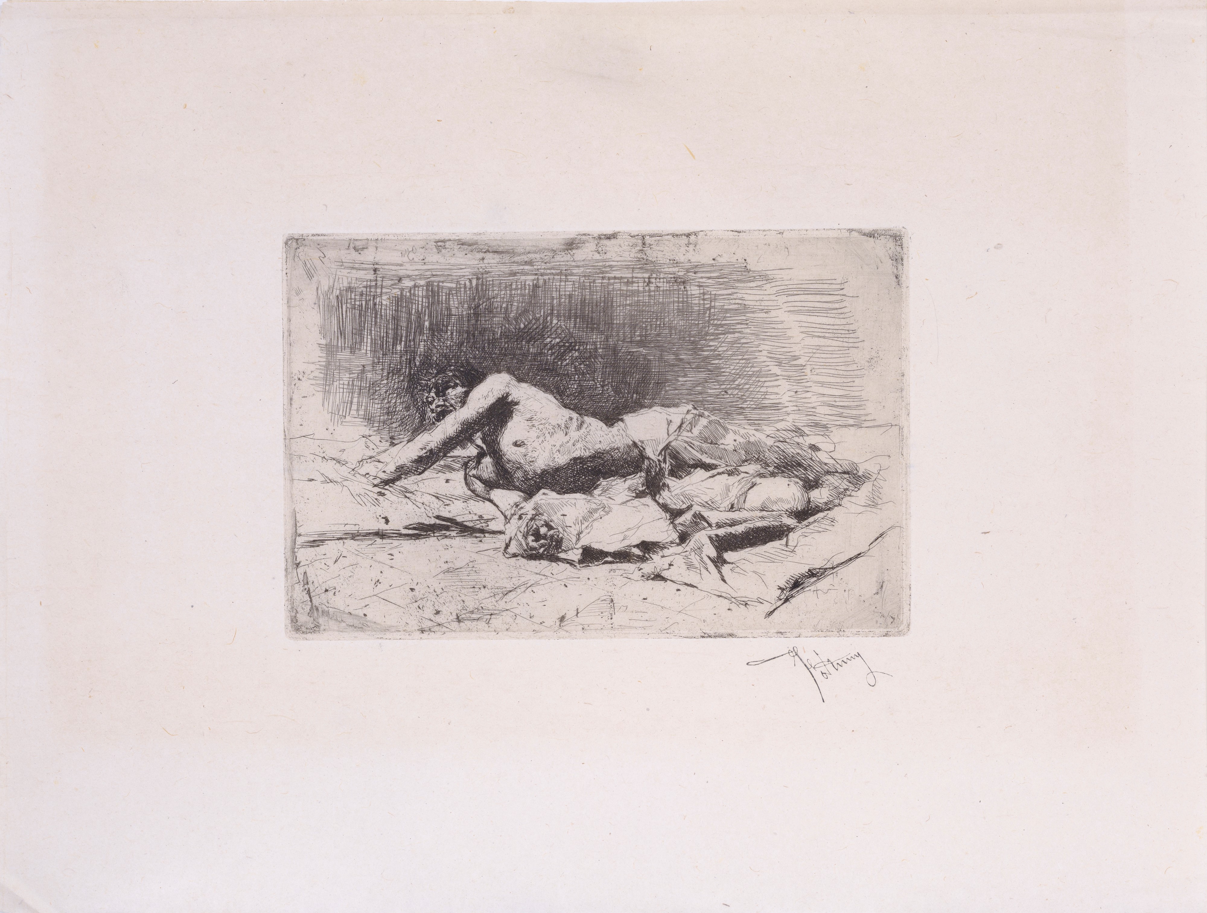 Maresciallo che ferra un cavallo in Marocco - Ritratto dell'amico Zamaicos - Studio d'uomo distes...