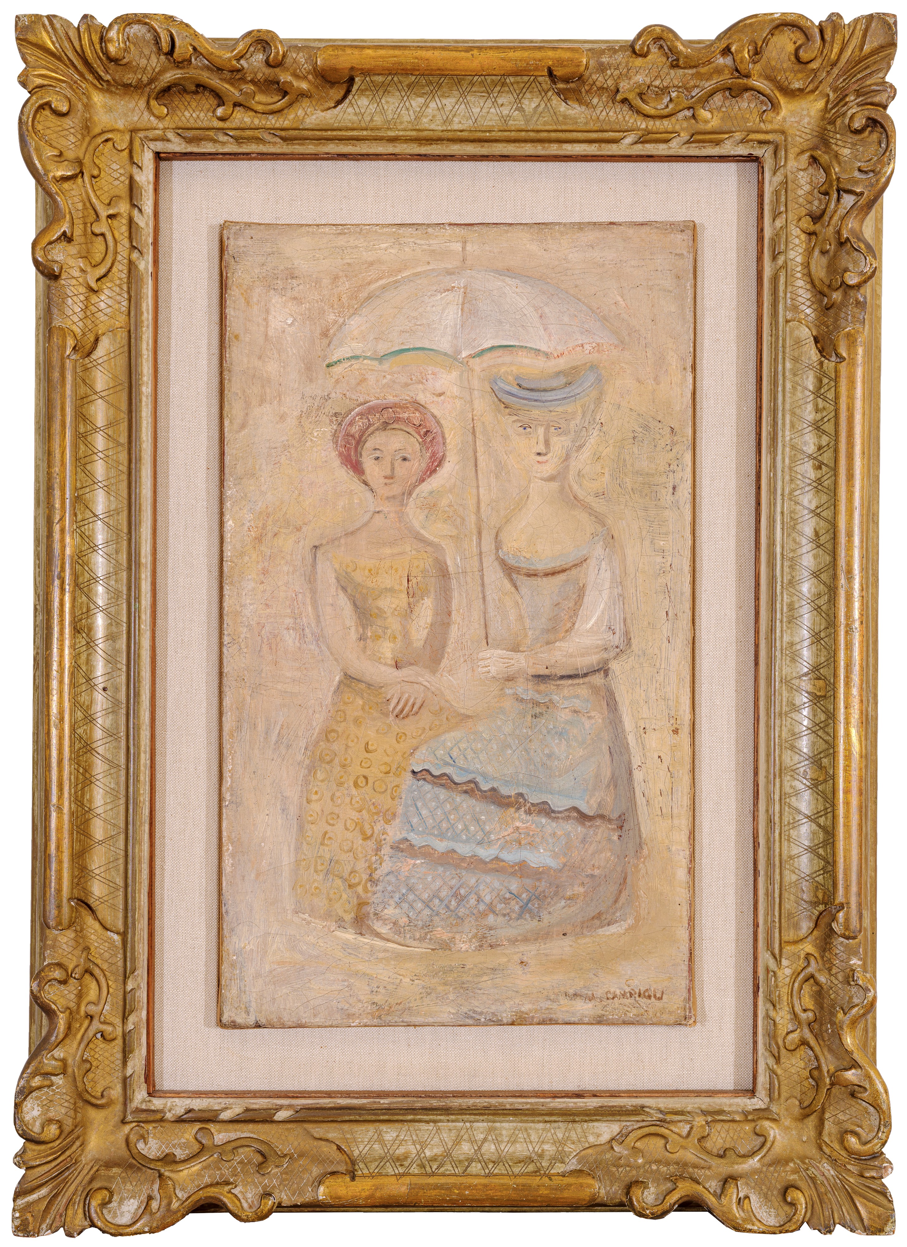 Due donne con ombrellino