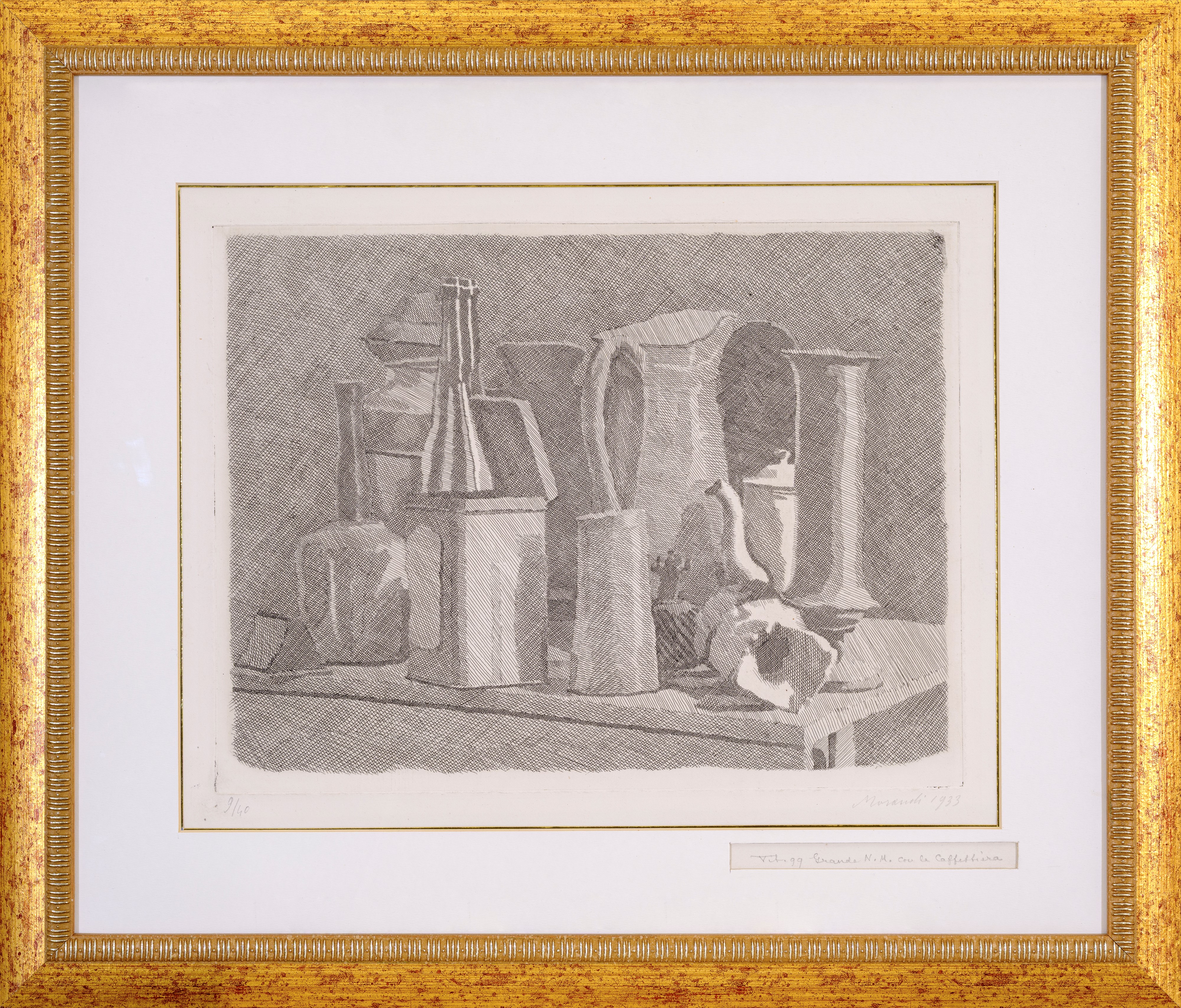 Grande natura morta con la caffettiera