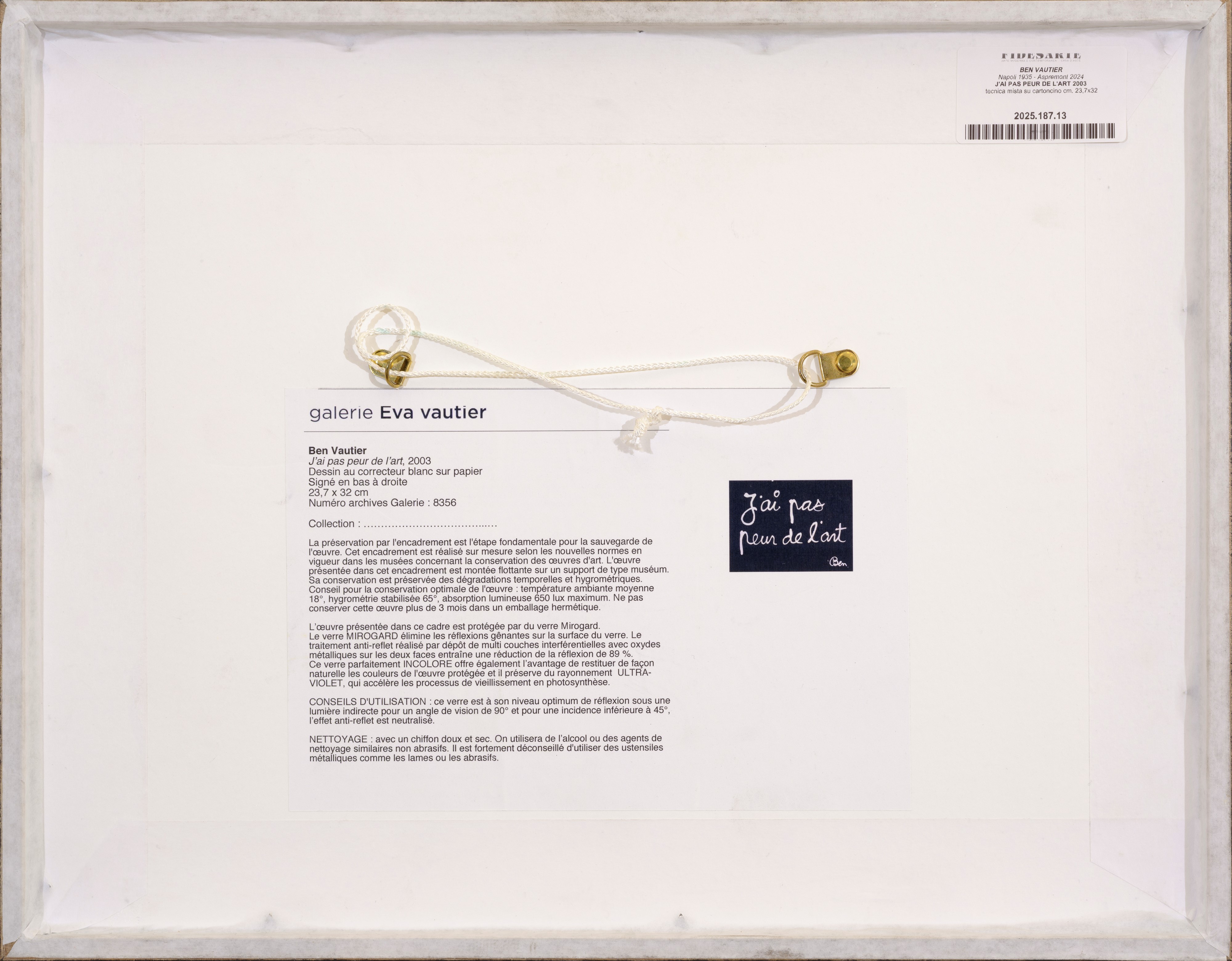 J'ai pas peur de l'art