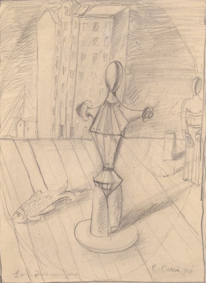 L'ovale delle apparizioni, (studi per dipinto)