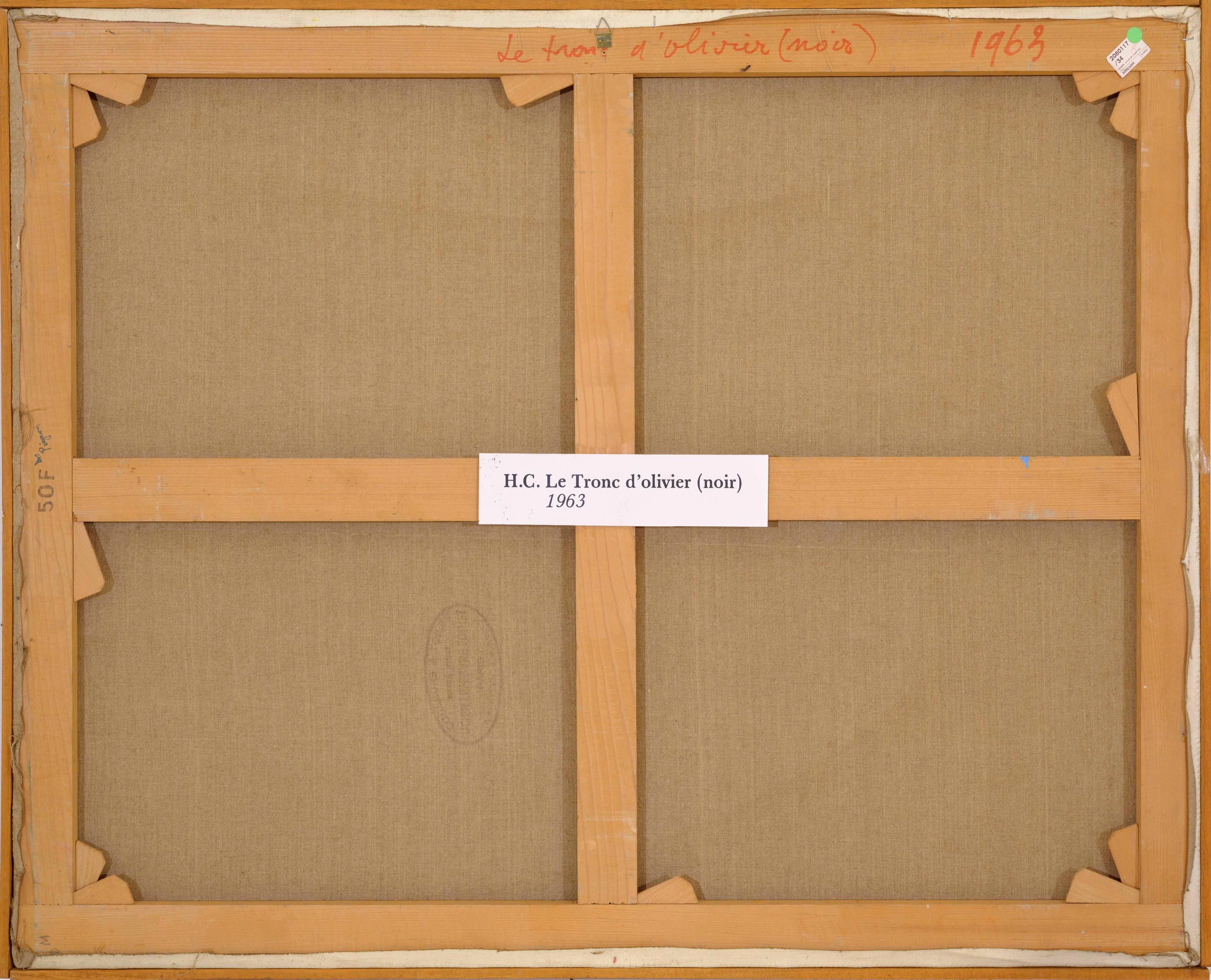 Le Tronc de l'olivier noir