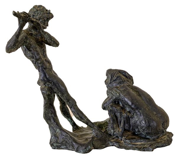 AUGUSTO MURER - Faun and nymph