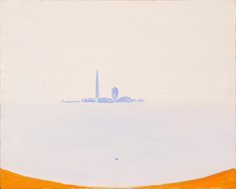 Virgilio Guidi - San Giorgio, olio su tela
