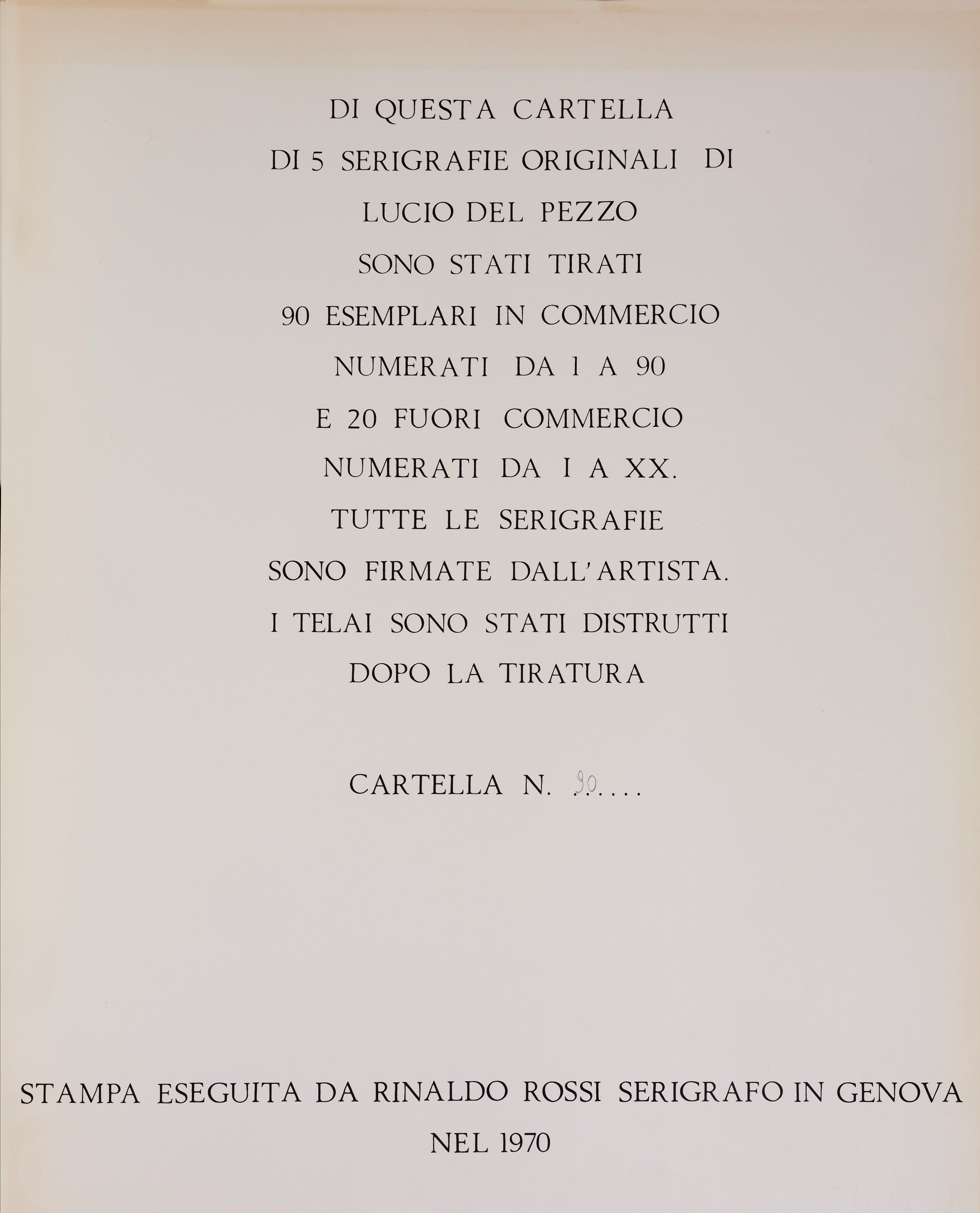 Lucio Del Pezzo Ricercare