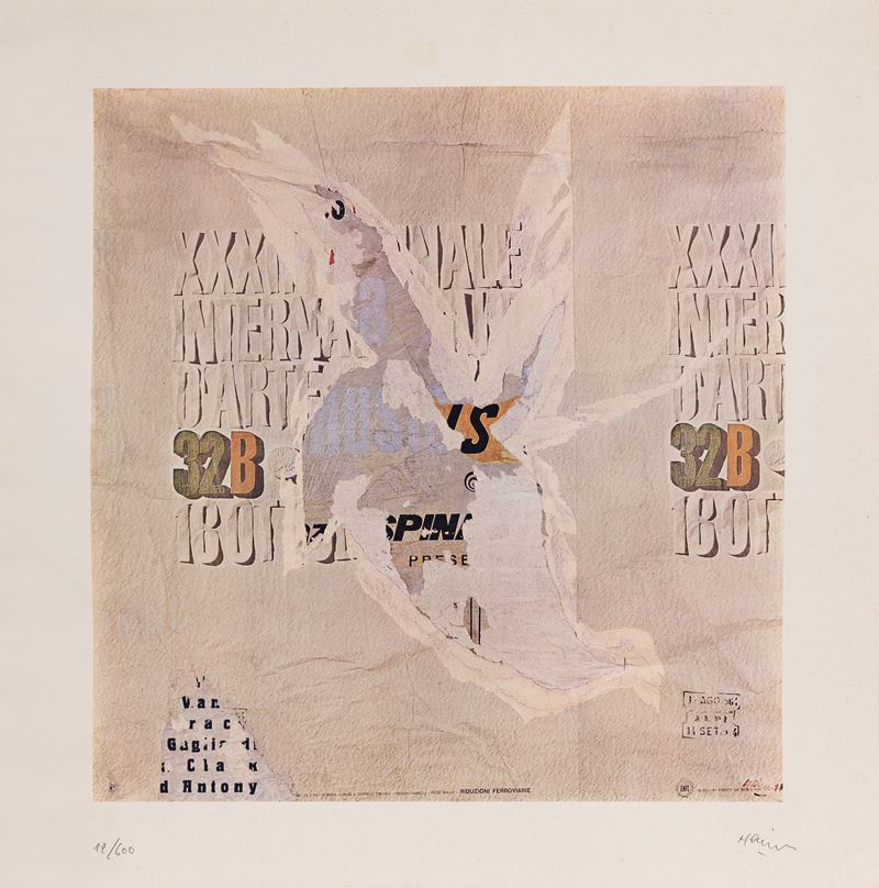 Raymond Hains - La Biennale del 1964 (multiplo 12/600)