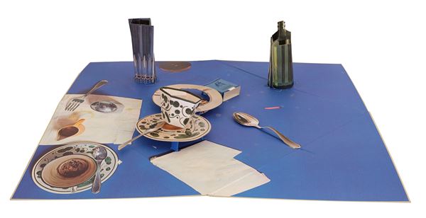 DANIEL  SPOERRI - Piége de la table piége, the Artist's breakfast