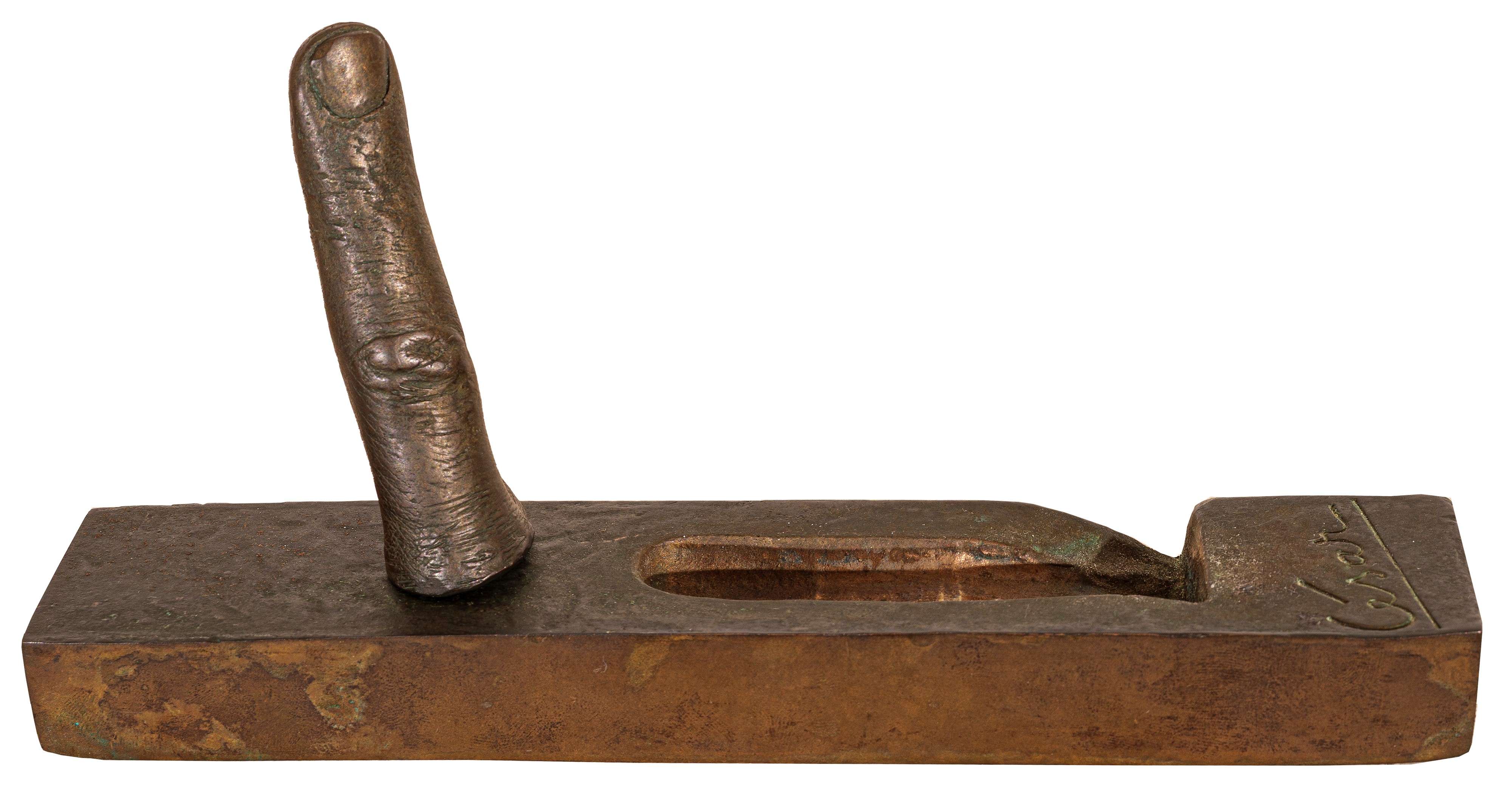 Cesar - L’Index (multiplo in bronzo con patina d’oro)