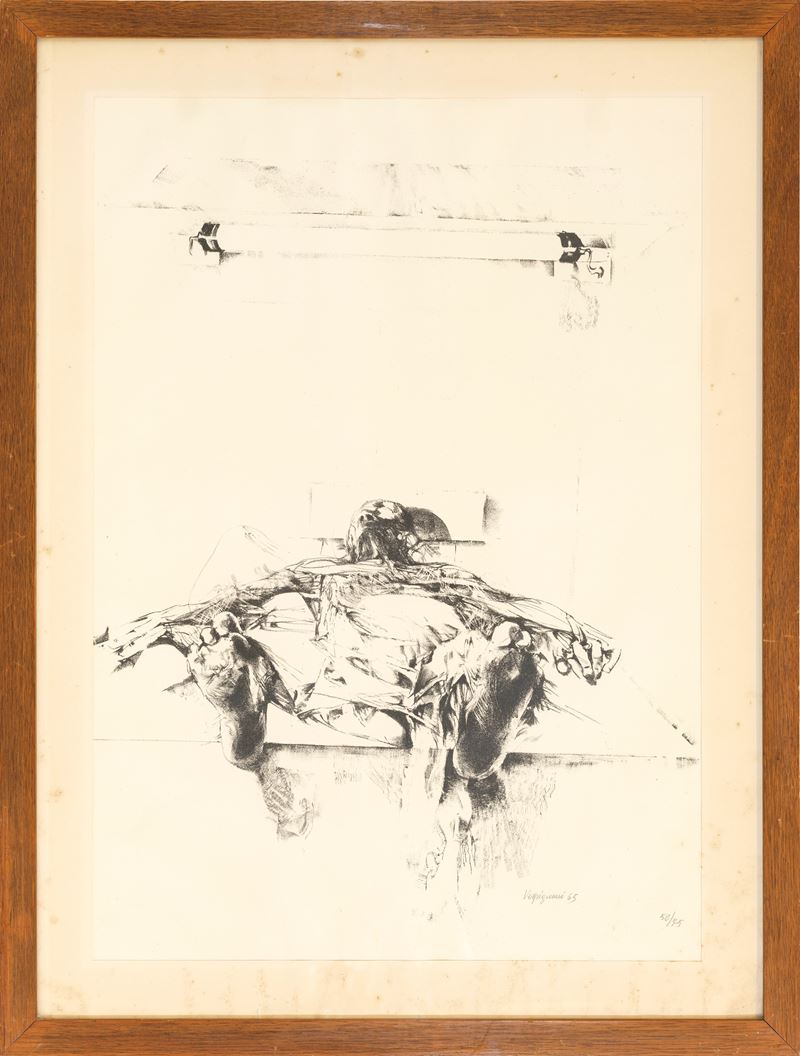 Renzo Vespignani - Litografia (es. 52/75), 1965