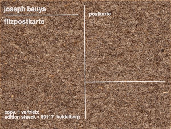 JOSEPH BEUYS - Filzpostkarte 