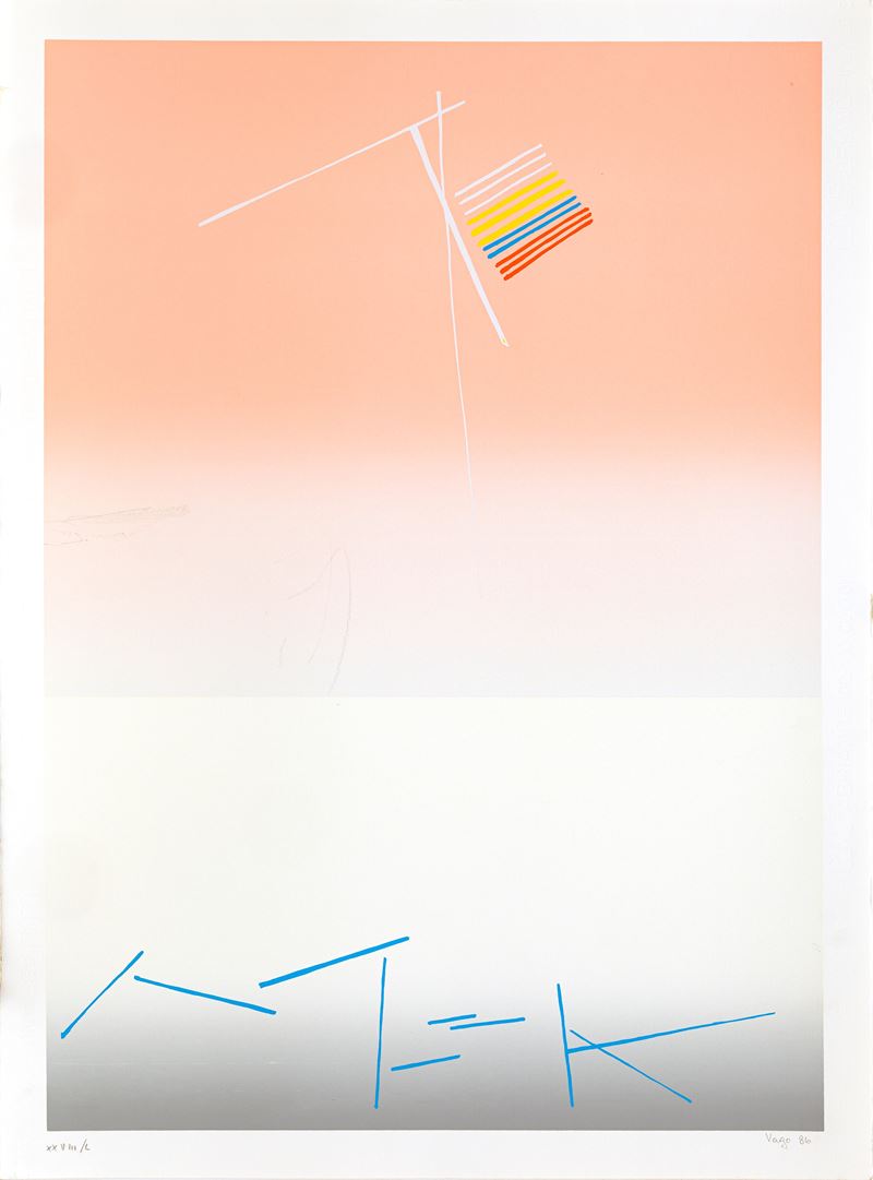 Valentino Vago - Serigrafia “XXVIII/L”, 1986