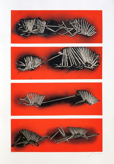 Tramature, serigrafia (es. XXXIX/XL) con firma e tiratura