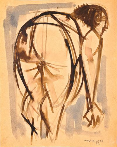 Senza titolo, gouache su carta (1962)