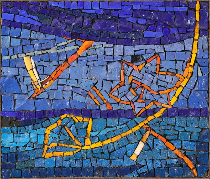 Elisa Montessori - Composizione in mosaico in pasta vetrosa (pezzo unico), 2003