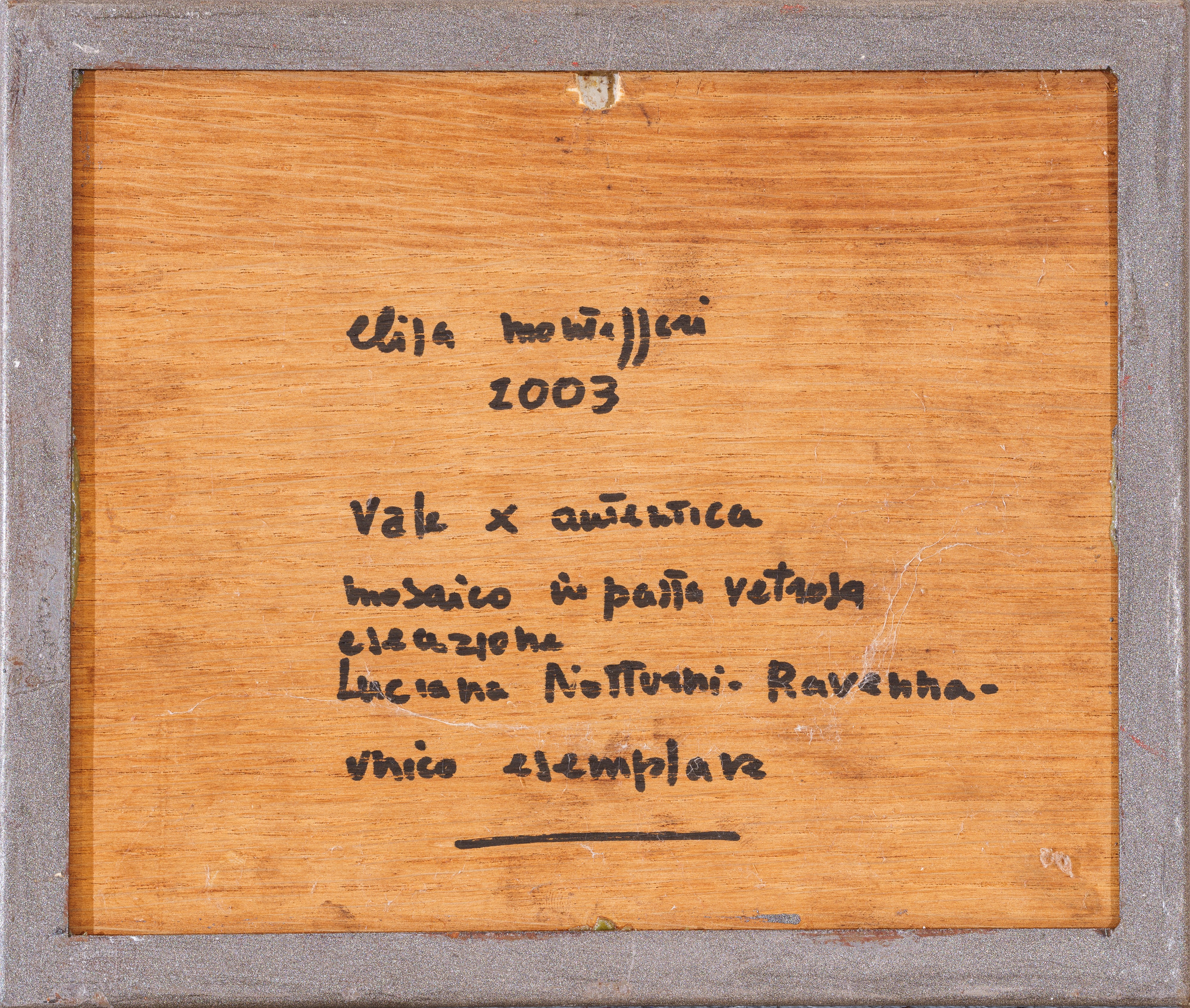 Elisa Montessori - Composizione in mosaico in pasta vetrosa (pezzo unico), 2003