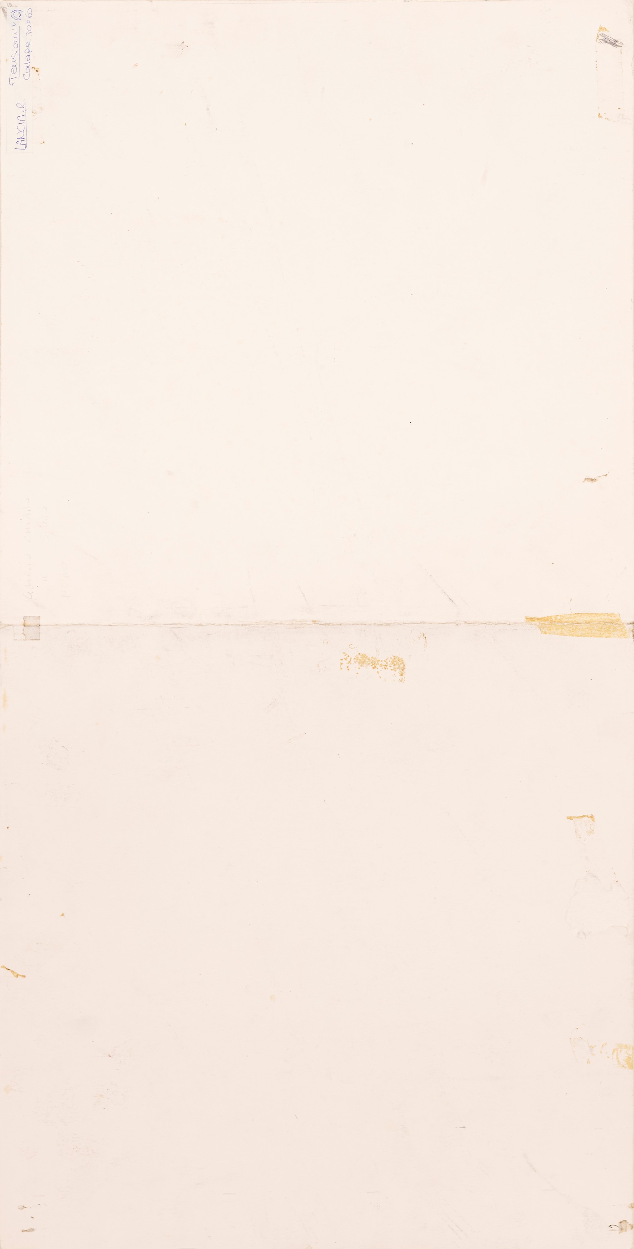 Tavole preparatorie per "tensioni"