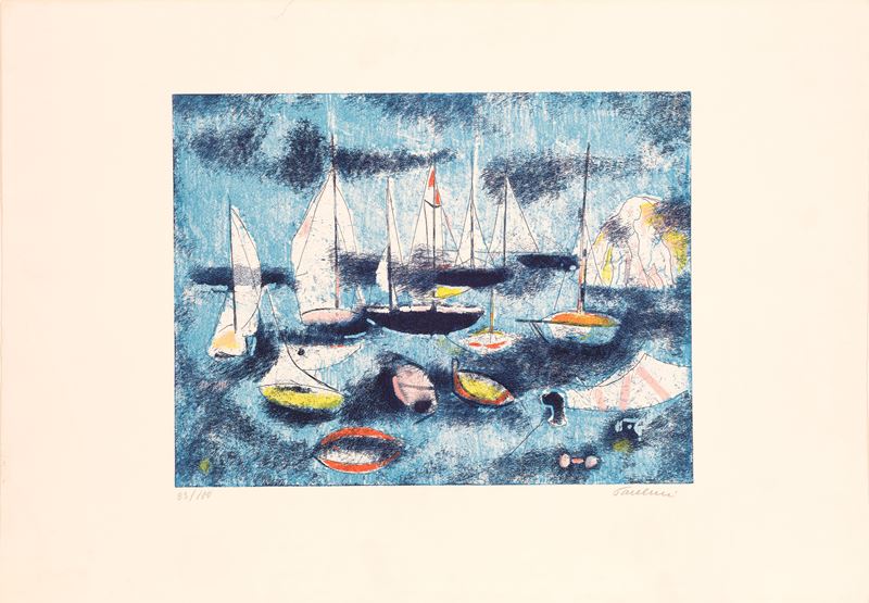 Enrico Paulucci - Acquaforte o acquatinta (tiratura es. 83/100) su carta