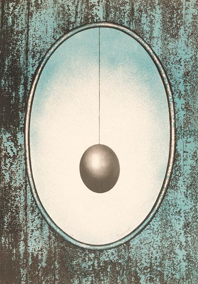 Pendolo, litografia a 2 colori (es. 85/90)