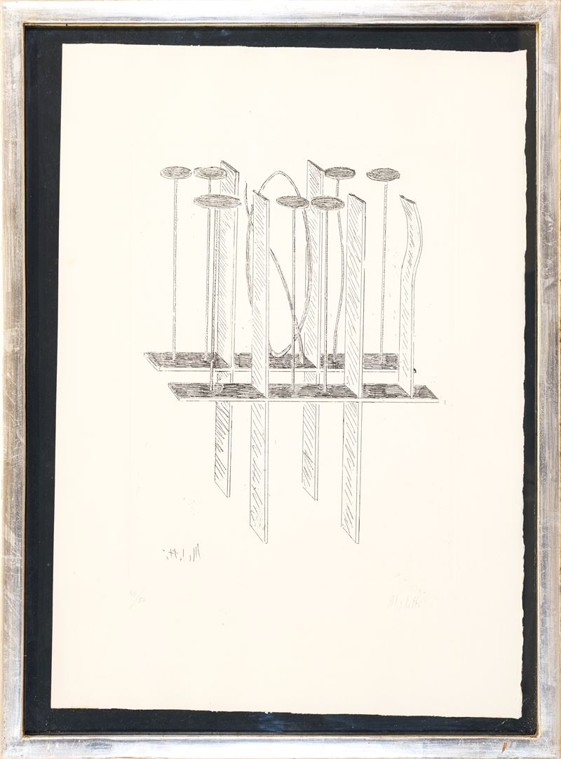 Fausto Melotti - Progetto, acquaforte (es. 40/50)