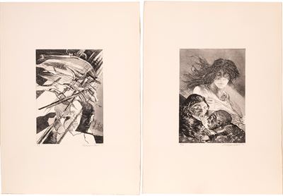 Lotto di quattro acqueforti (1976)