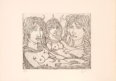 Cartella con tre incisioni, 1976