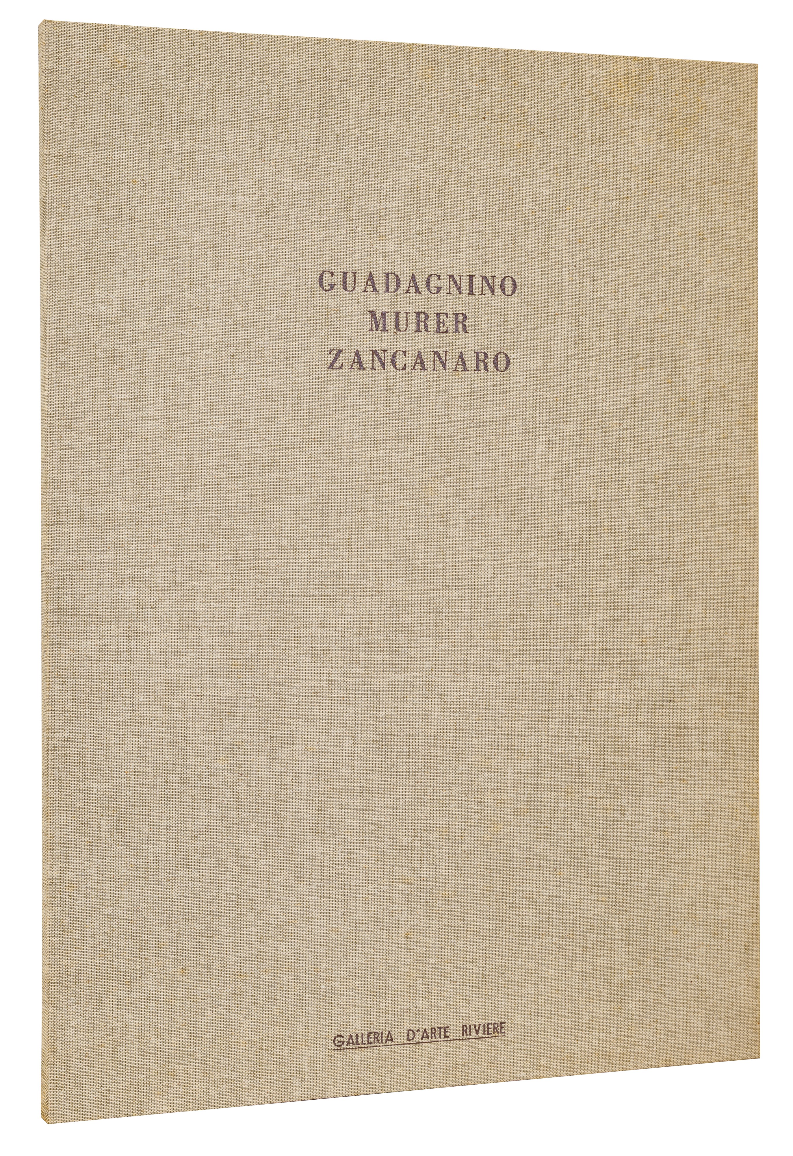 Guadagnino, Murer, Zancanaro - Cartella con tre incisioni, 1976