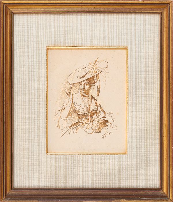 GIACOMO  FAVRETTO - Portrait of a woman