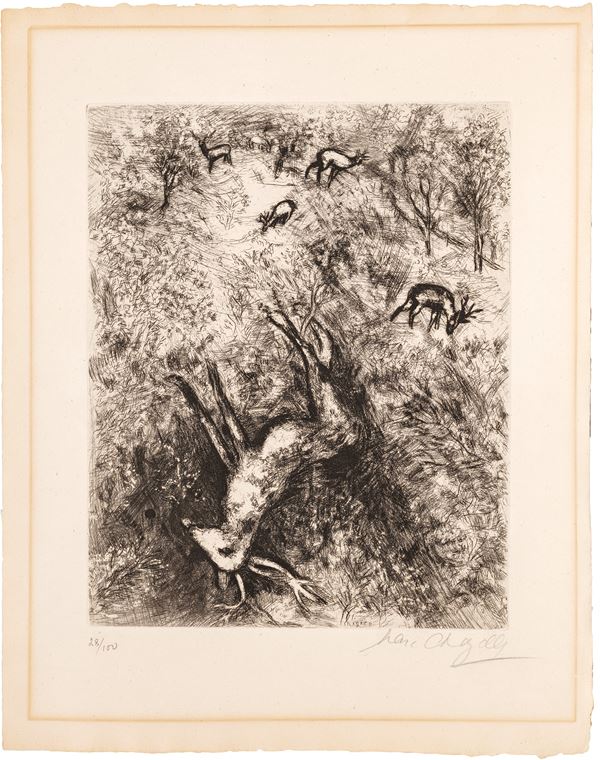 MARC CHAGALL - The sick deer