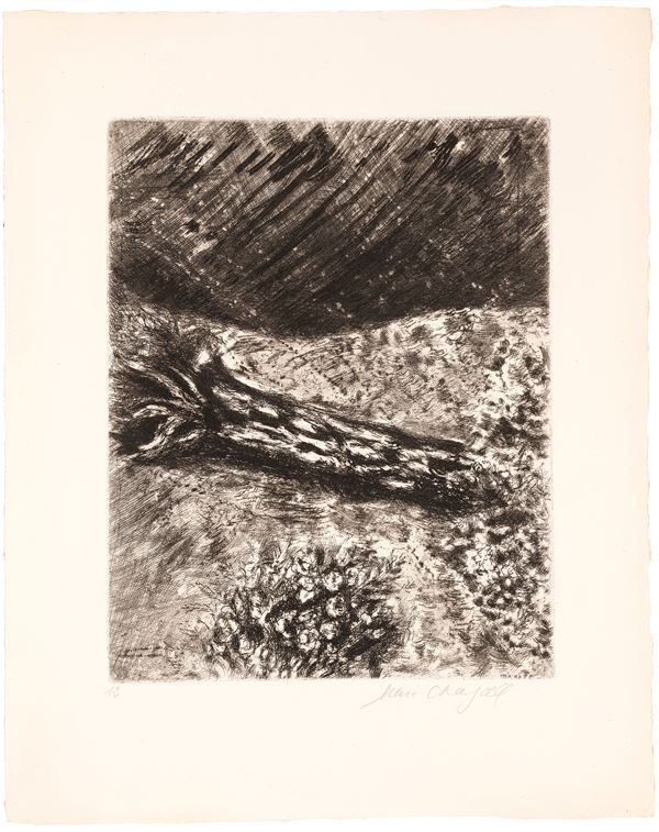 MARC CHAGALL - The chene and the roseau