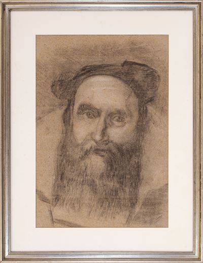 Ritratto, tecnica mista su carta