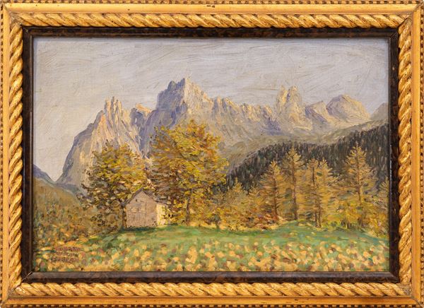 TEODORO WOLF FERRARI - Mountain landscape