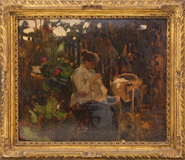PIETRO FRAGIACOMO - Portrait of Eugenia Fragiacomo