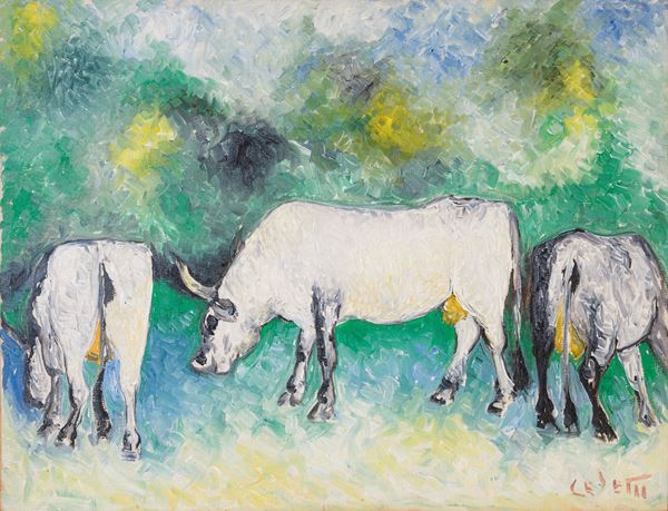 GIUSEPPE CESETTI - Oxen