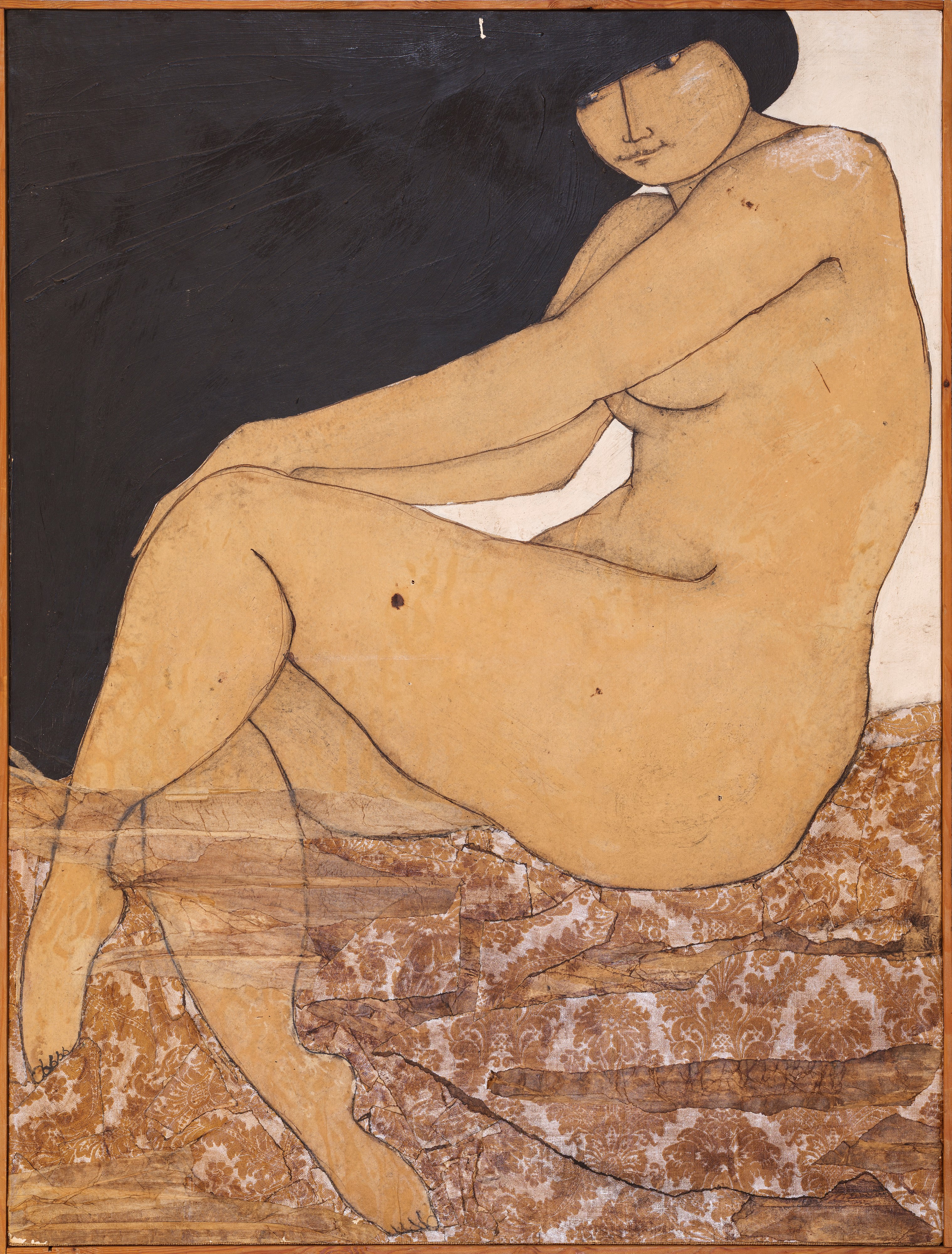 Alice Gombacci - Figura, tecnica mista e collage su tela