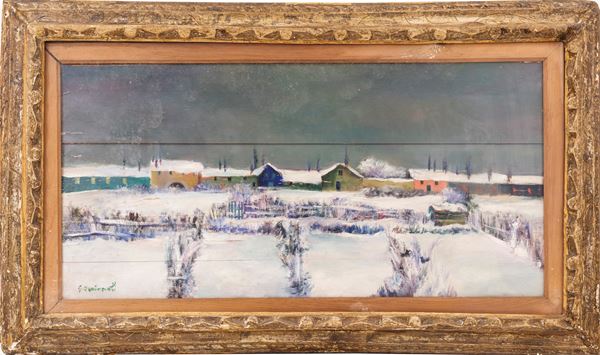 GIOVANNI OMICCIOLI - Suburbs under the snow