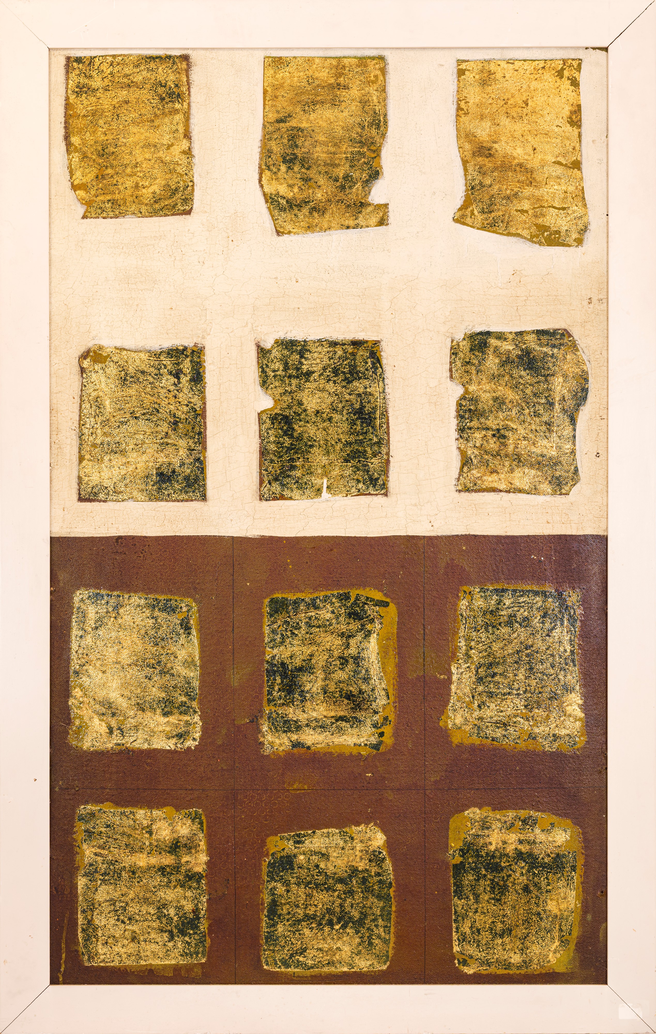 Remo Bianco - Tableau doré, tecnica mista e foglia oro su tavola