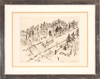 En chemin, acquaforte (lastra)