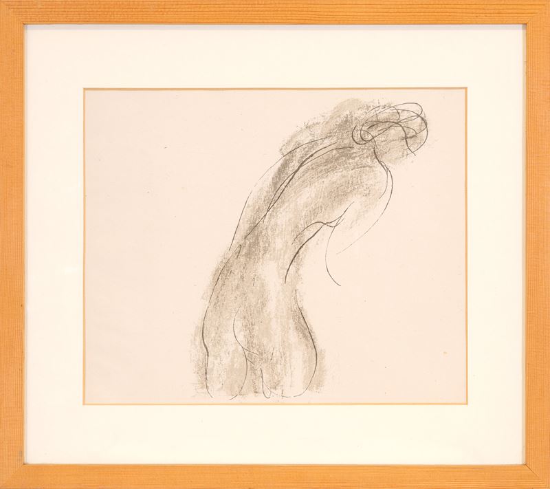 Jean Fautrier - Lespugue, litografia (tiratura di 10 esemplari), 1942