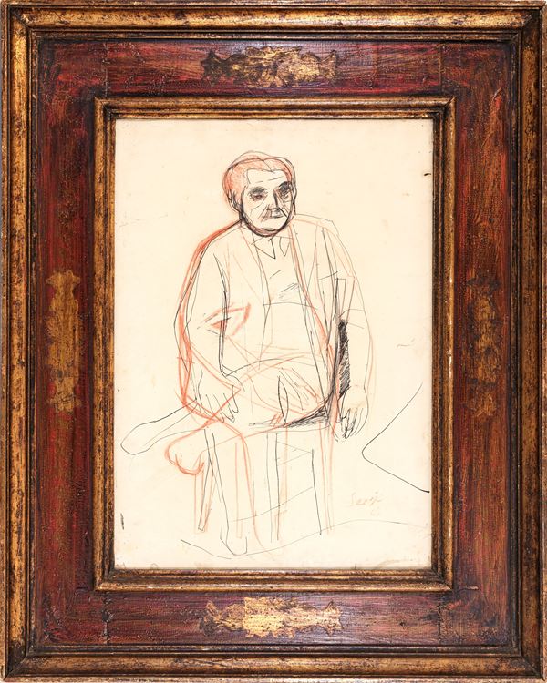 BRUNO SAETTI - Portrait of Giuseppe Marchiori