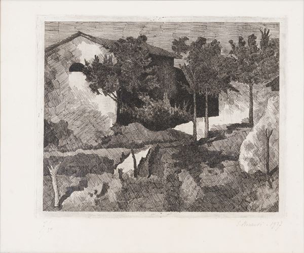 GIORGIO MORANDI - Landscape of the Poggio
