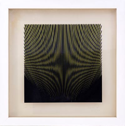 Gruppo ENNE (doppia serigrafia su cartoncino e metacrilato, 1964)