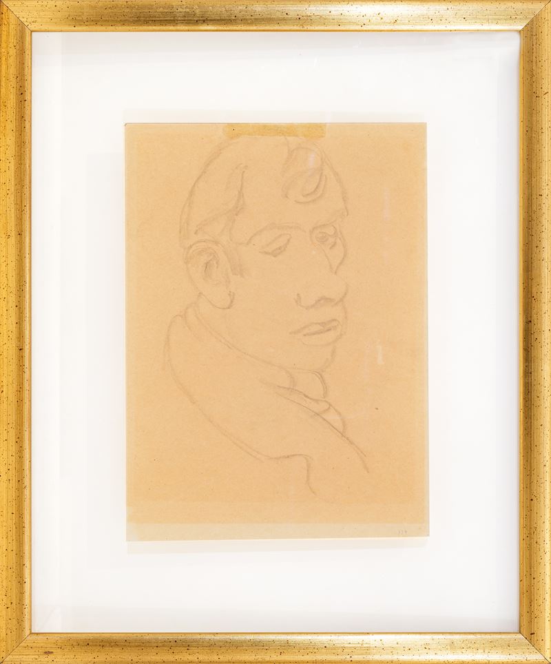 Tancredi Parmeggiani - Figura (recto) – Figure (verso), disegno a matita su carta