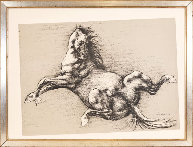 Francesco Messina - Cavallo (litografia, es. 39/120)