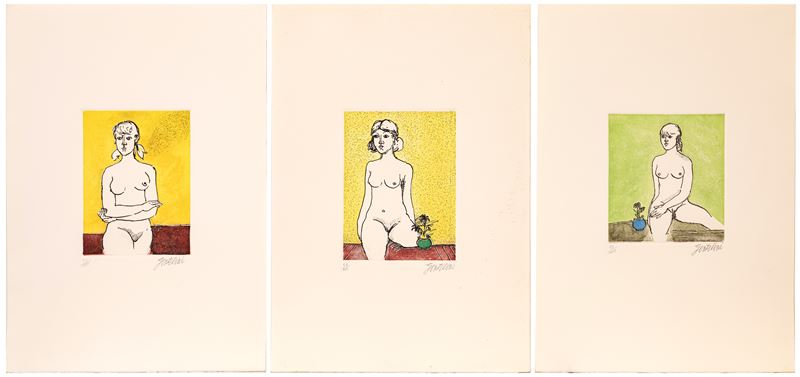 Franco Gentilini - L'attrait et le charme de la structure harmonique (3 acqueforti acquetinte)