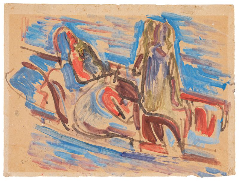 Studio per figure in gondola